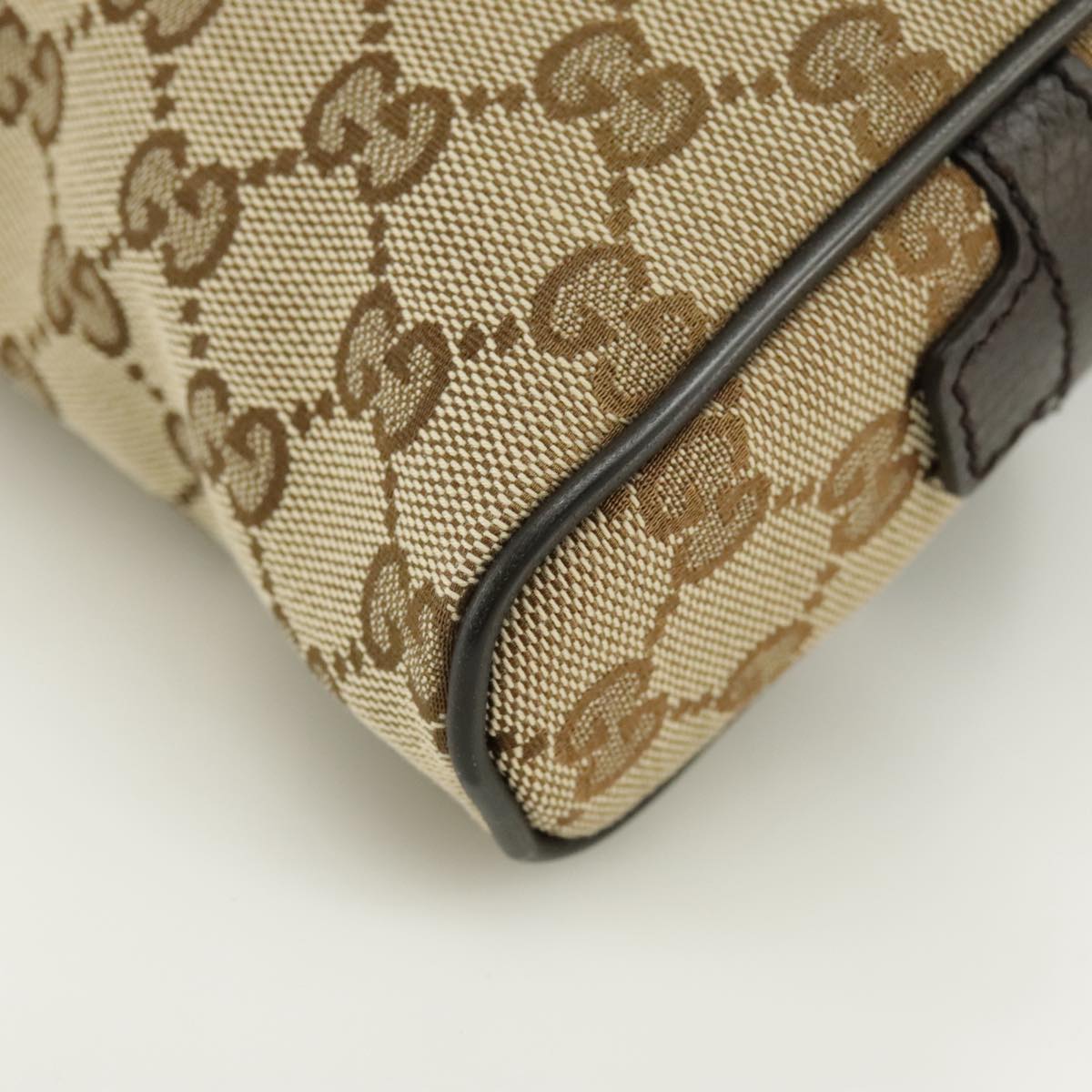 GUCCI GG Canvas Waist bag Beige 449174 Auth yk16031