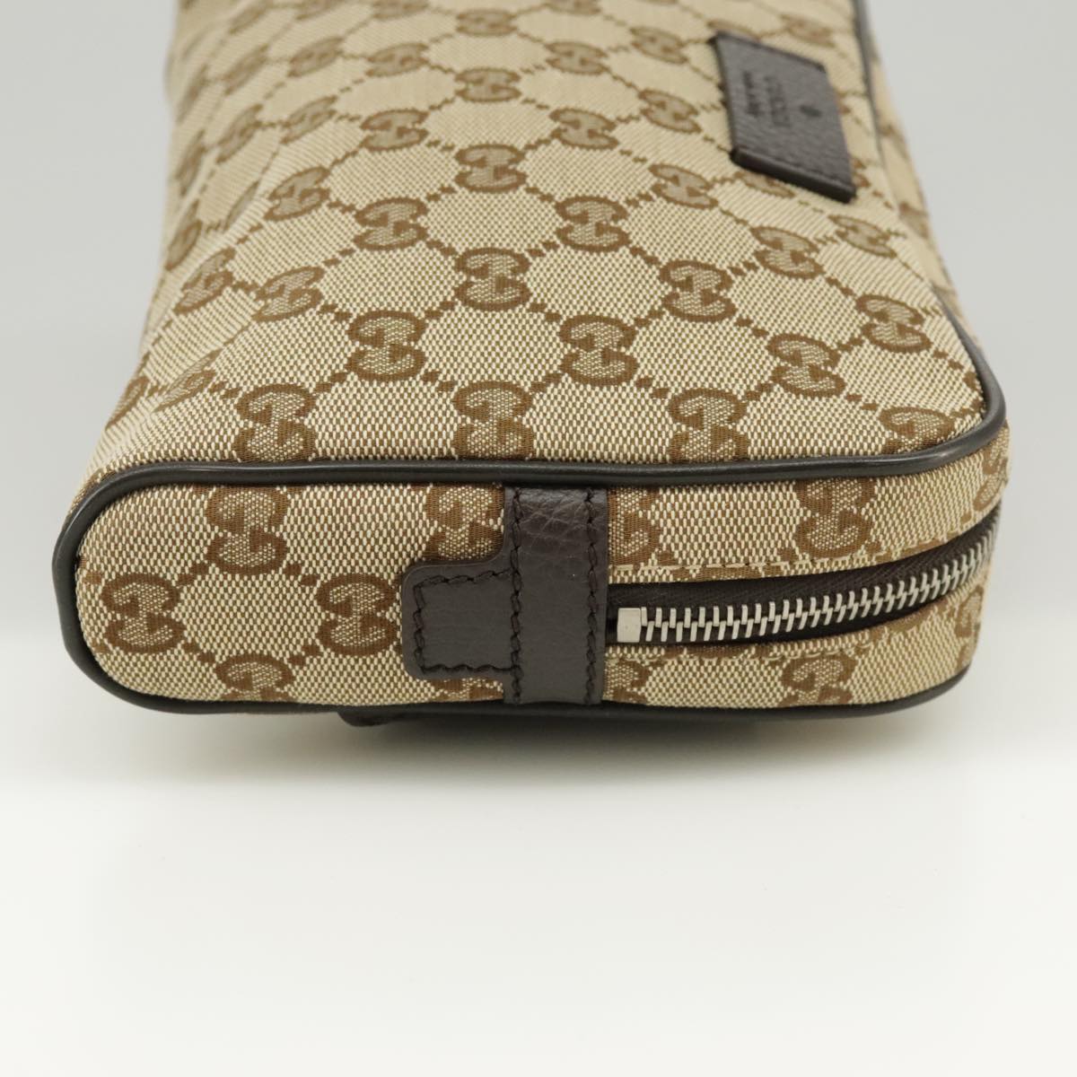 GUCCI GG Canvas Waist bag Beige 449174 Auth yk16031