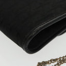 Christian Dior Trotter Canvas Chain Shoulder Bag Black Auth yk16037-17