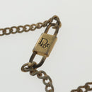 Christian Dior Trotter Canvas Chain Shoulder Bag Black Auth yk16037-9