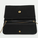 Christian Dior Trotter Canvas Chain Shoulder Bag Black Auth yk16037-11