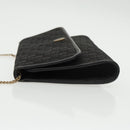 Christian Dior Trotter Canvas Chain Shoulder Bag Black Auth yk16037-4