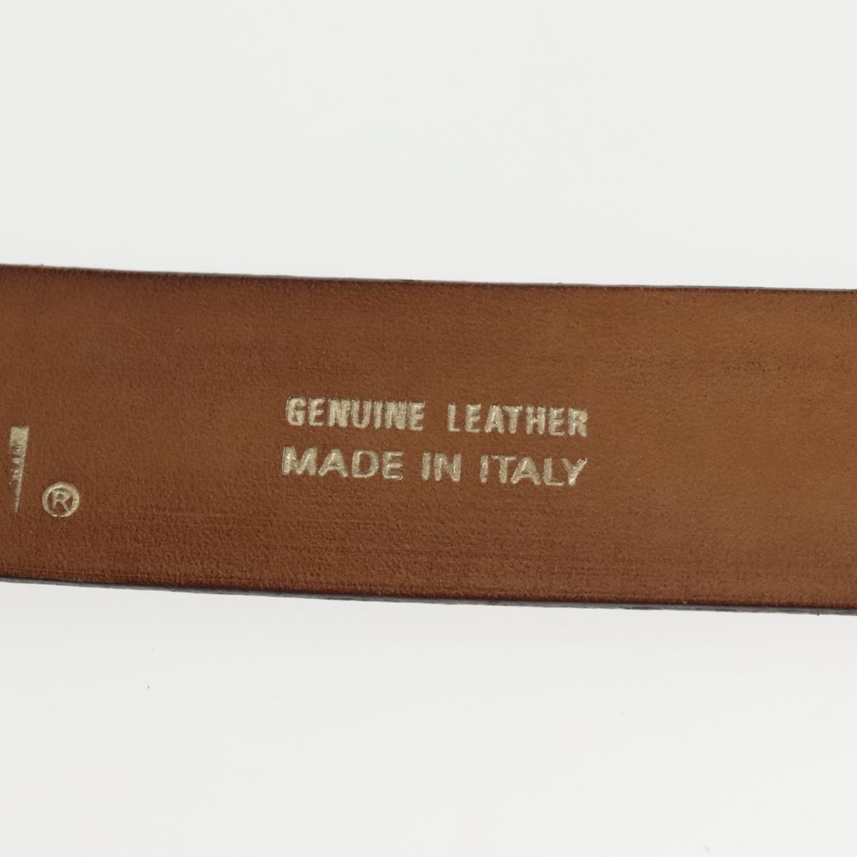 FENDI Belt Leather 31.9"" Brown Auth yk16060