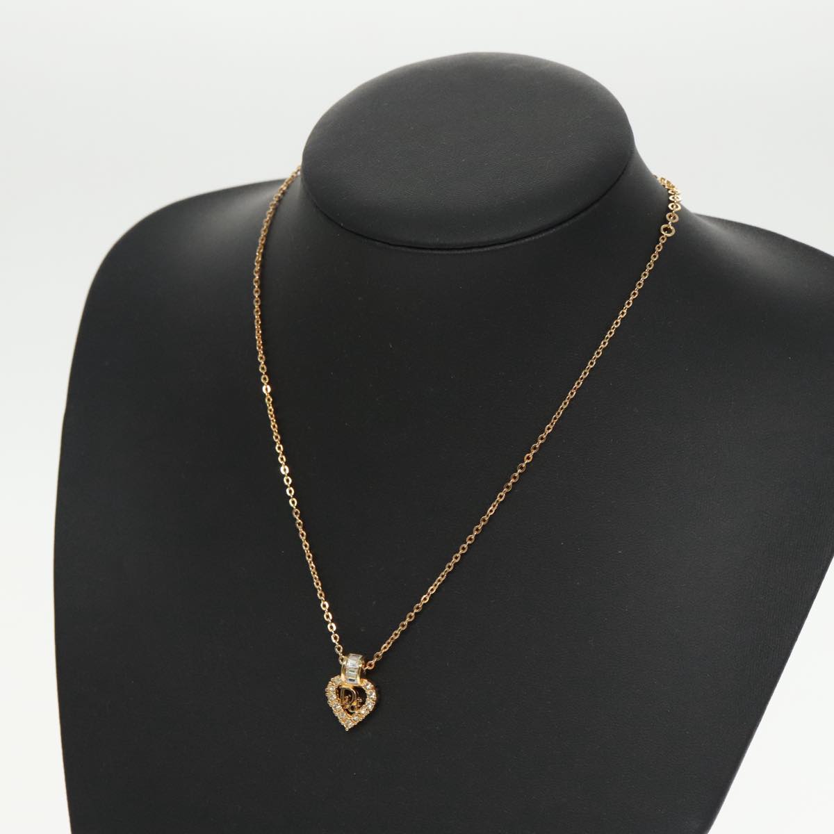 Christian Dior Necklace metal Gold Auth yk16071