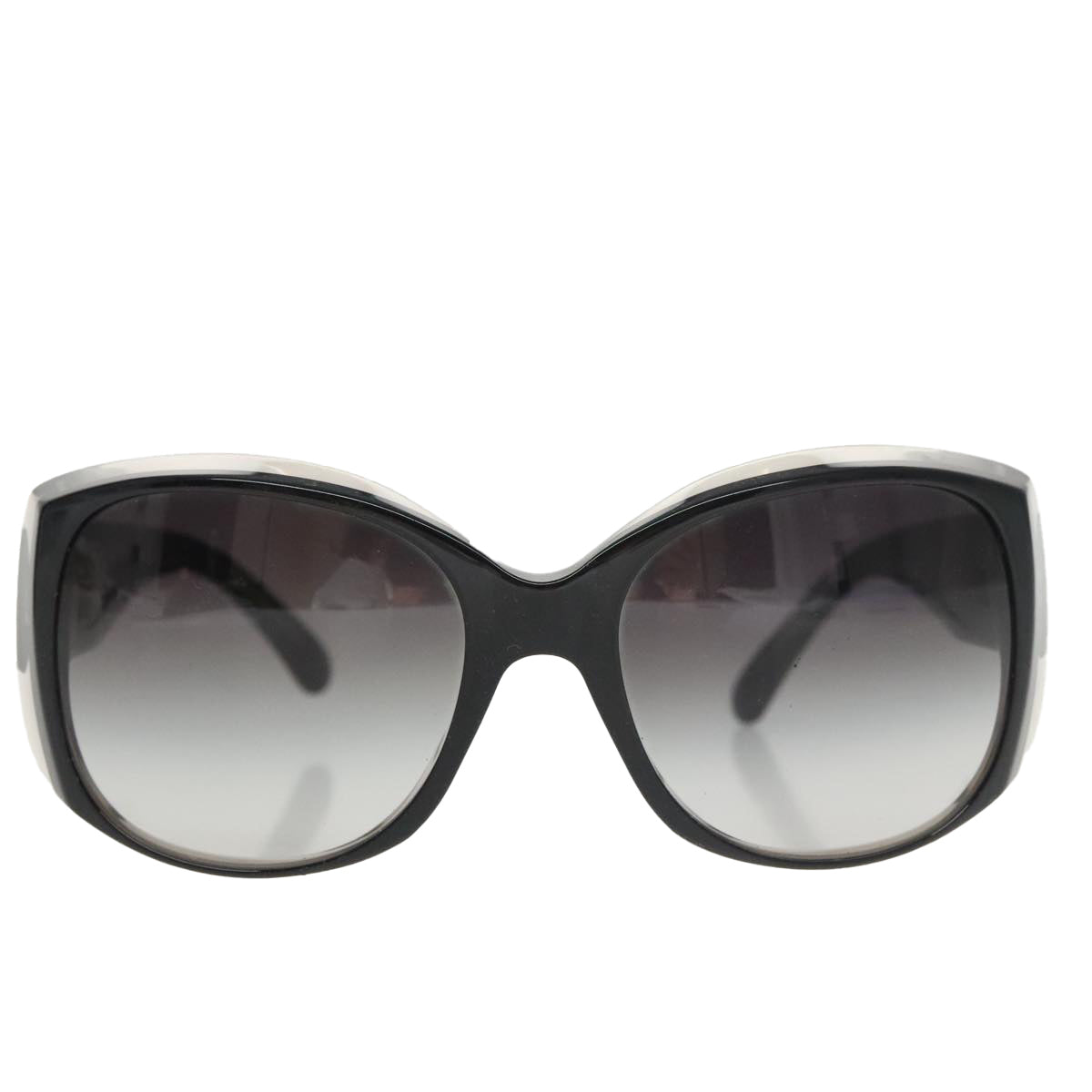 CHANEL Sunglasses plastic Black CC Auth yk16074