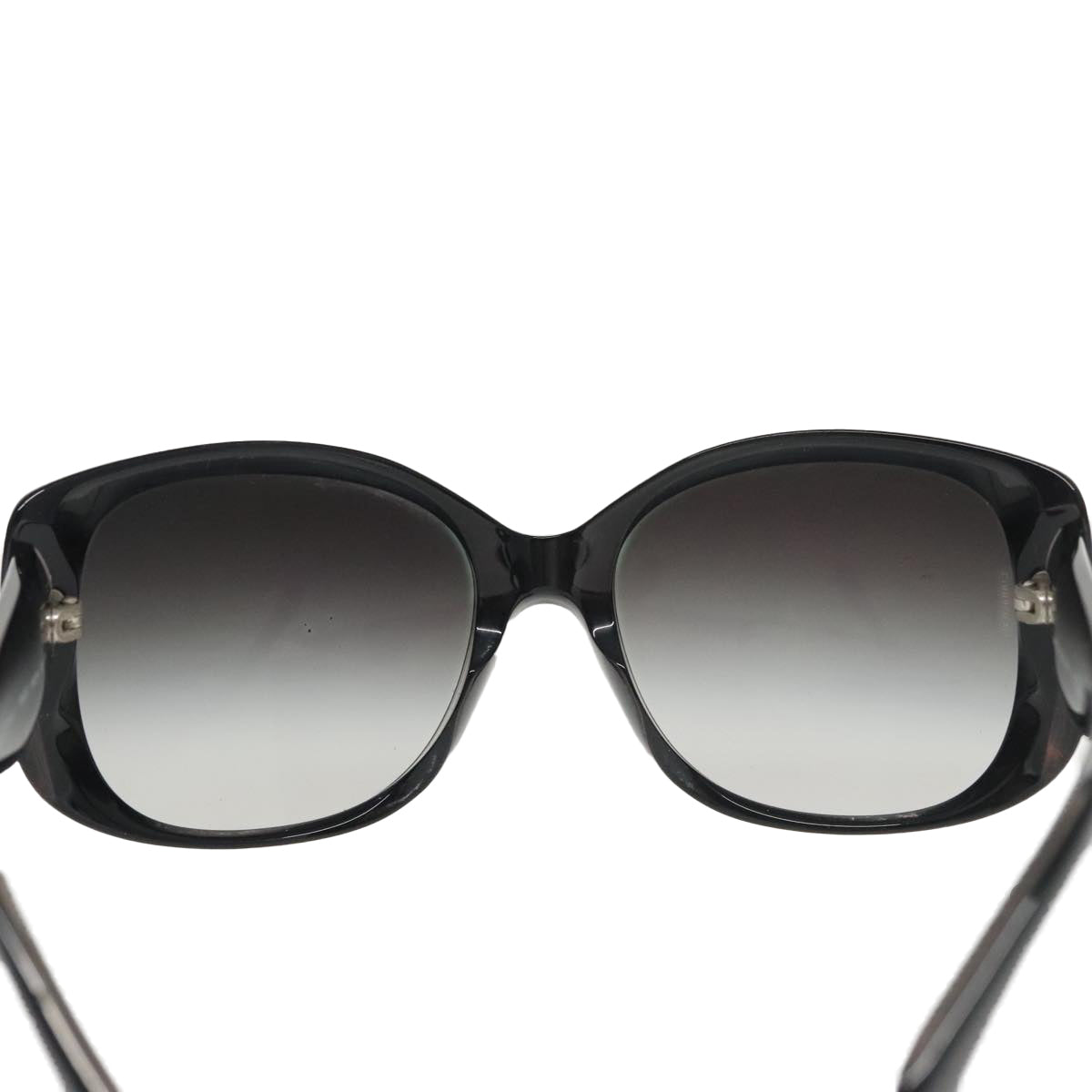 CHANEL Sunglasses plastic Black CC Auth yk16074