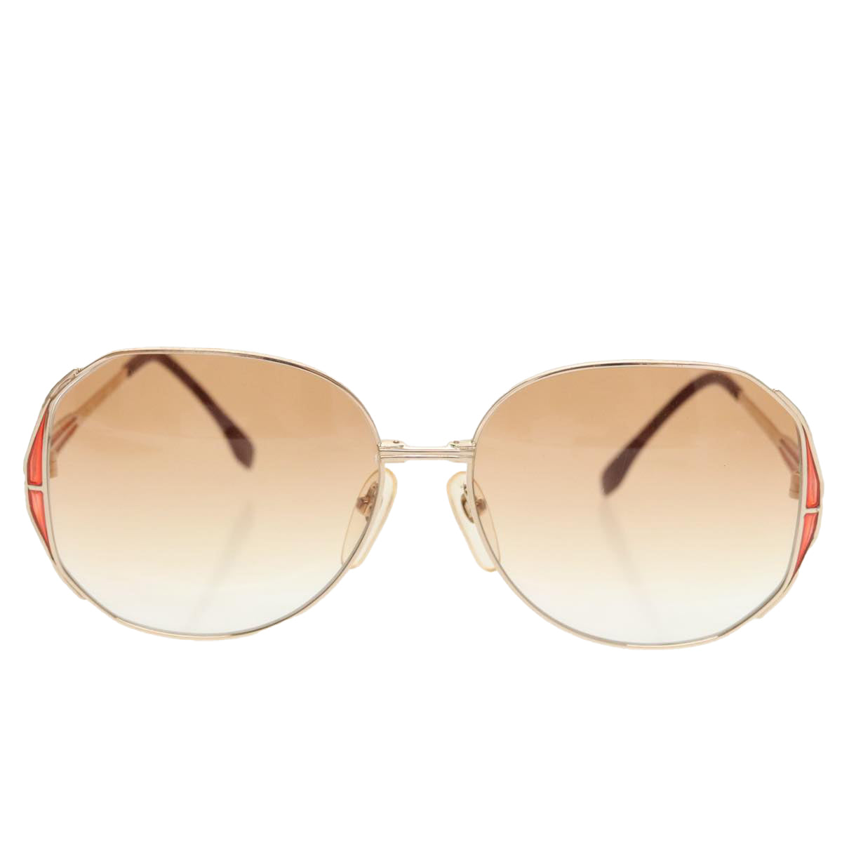 SAINT LAURENT Sunglasses metal Red Auth yk16075 - 0