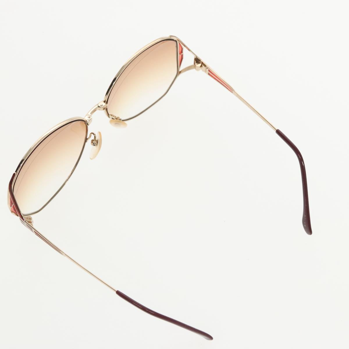 SAINT LAURENT Sunglasses metal Red Auth yk16075