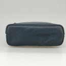 Christian Dior Hand Bag Leather Navy Gold Auth yk16078-5