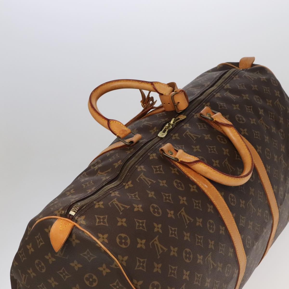 LOUIS VUITTON Monogram Keepall 60 Boston Bag M41422 LV Auth yk16088