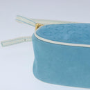 CELINE C Macadam Canvas Accessory Pouch Blue Auth yk16090V-14