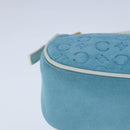 CELINE C Macadam Canvas Accessory Pouch Blue Auth yk16090V-16