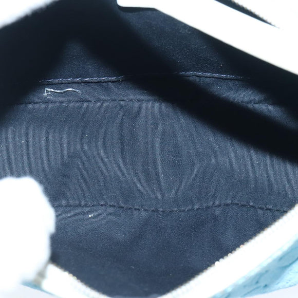 CELINE C Macadam Canvas Accessory Pouch Blue Auth yk16090V