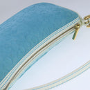 CELINE C Macadam Canvas Accessory Pouch Blue Auth yk16090V-6