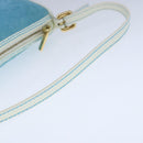 CELINE C Macadam Canvas Accessory Pouch Blue Auth yk16090V-7