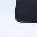 Christian Dior Chain Shoulder Bag Leather Navy Gold Auth yk16101-15