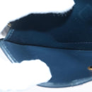 Christian Dior Chain Shoulder Bag Leather Navy Gold Auth yk16101-19