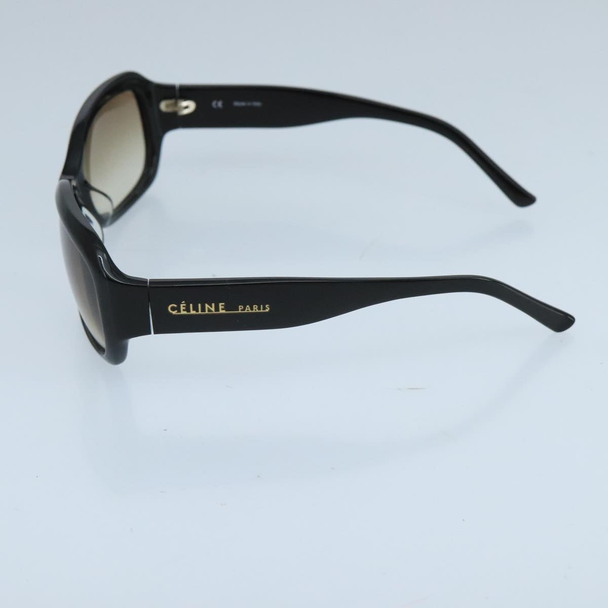 CELINE Sunglasses plastic Black Auth yk16106