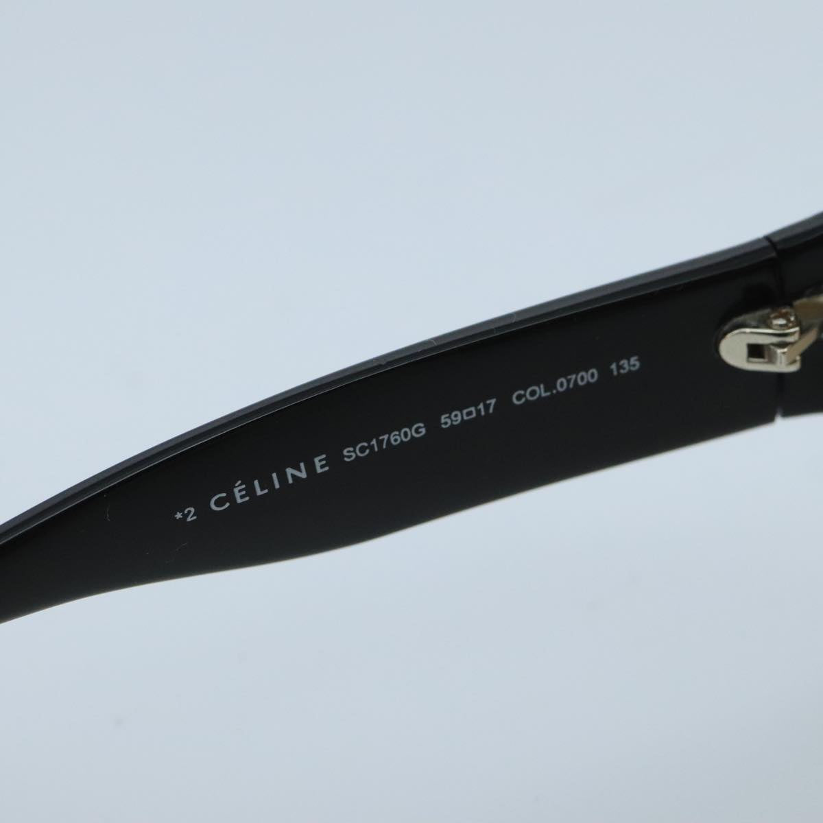 CELINE Sunglasses plastic Black Auth yk16106