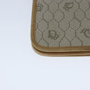 Christian Dior Honeycomb Canvas Chain Shoulder Bag PVC Beige Gold Auth yk16112-15