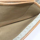 Christian Dior Honeycomb Canvas Chain Shoulder Bag PVC Beige Gold Auth yk16112-18