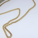 Christian Dior Honeycomb Canvas Chain Shoulder Bag PVC Beige Gold Auth yk16112-7