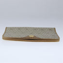 Christian Dior Honeycomb Canvas Chain Shoulder Bag PVC Beige Gold Auth yk16112-5