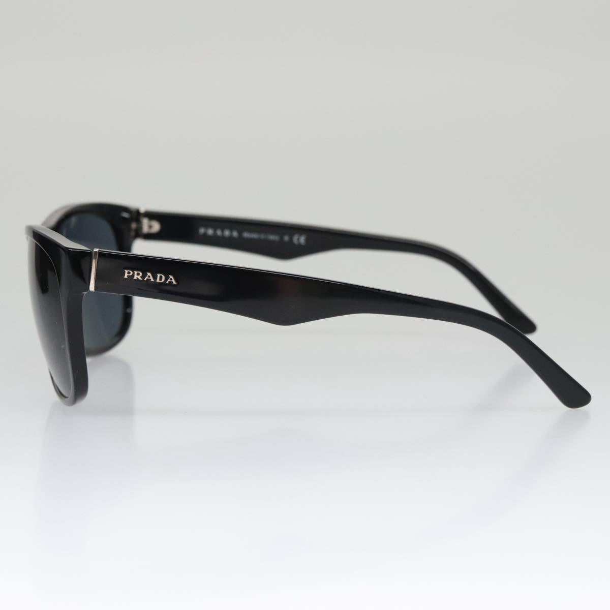 PRADA Sunglasses plastic Black Auth yk16125