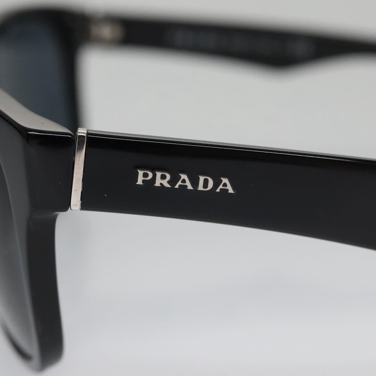 PRADA Sunglasses plastic Black Auth yk16125