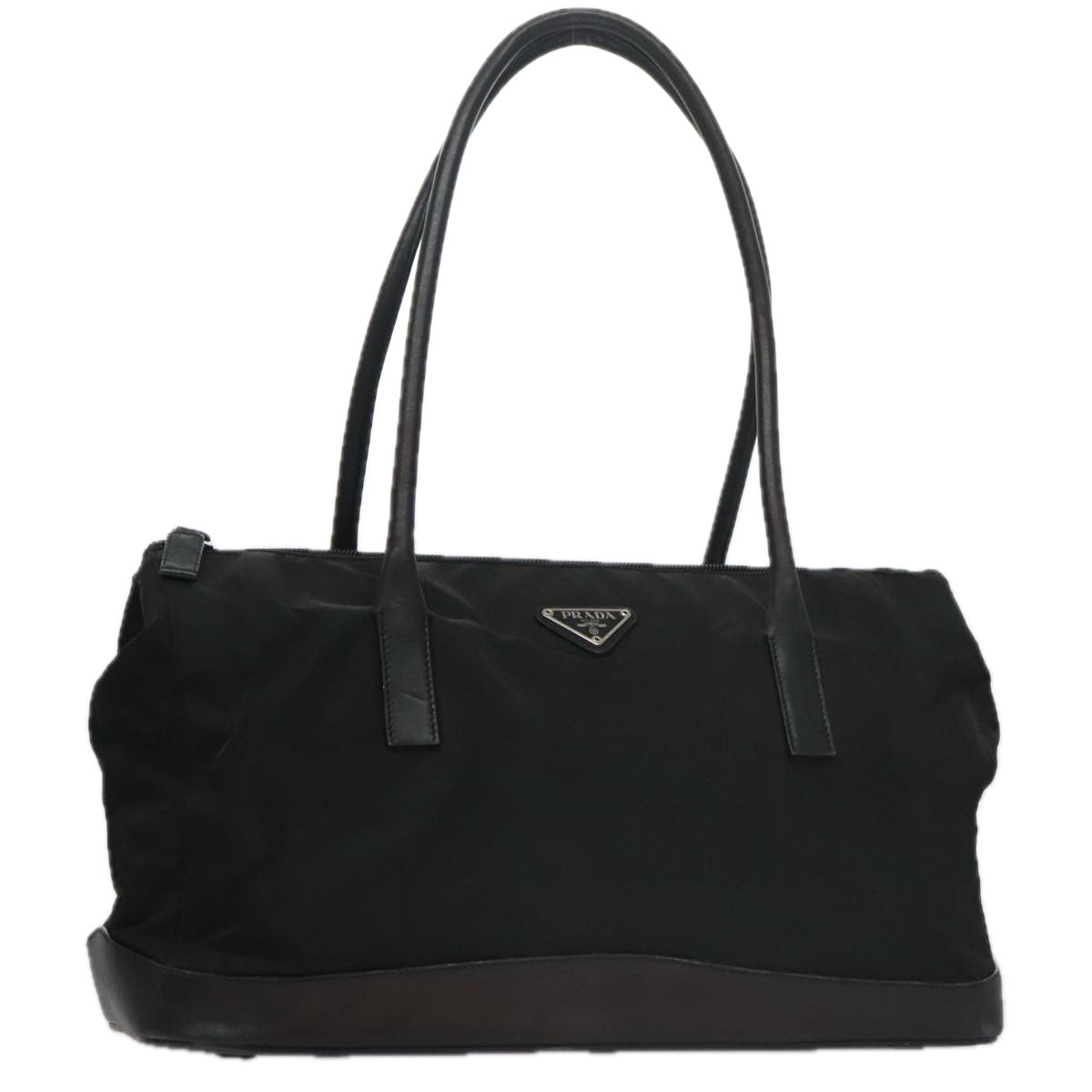 PRADA Tote Bag Nylon Black Auth yk16165