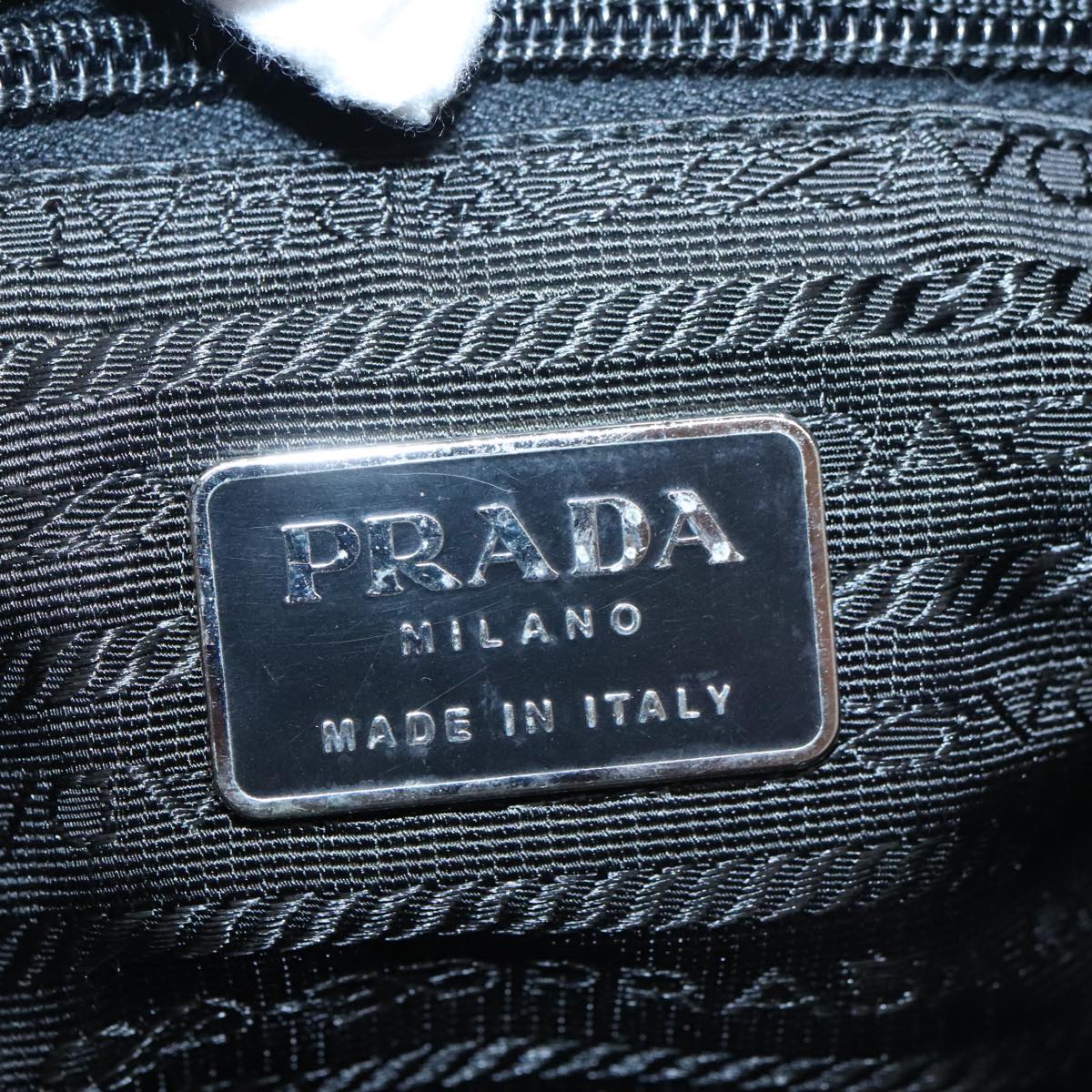 PRADA Tote Bag Nylon Black Auth yk16165