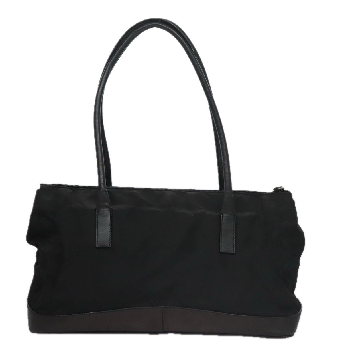 PRADA Tote Bag Nylon Black Auth yk16165