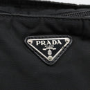 PRADA Shoulder Bag Nylon Black Silver Auth yk16168-18