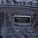 PRADA Shoulder Bag Nylon Black Silver Auth yk16168-20