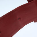 CHANEL Bicolore Belt Leather 26.4""-31.1"" Red Gold CC Auth yk16186-10