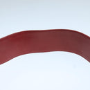 CHANEL Bicolore Belt Leather 26.4""-31.1"" Red Gold CC Auth yk16186-8