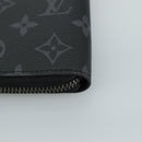 LOUIS VUITTON Monogram Eclipse Zippy Wallet Vertical Wallet M62295 Auth yk16188-15