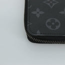 LOUIS VUITTON Monogram Eclipse Zippy Wallet Vertical Wallet M62295 Auth yk16188-16