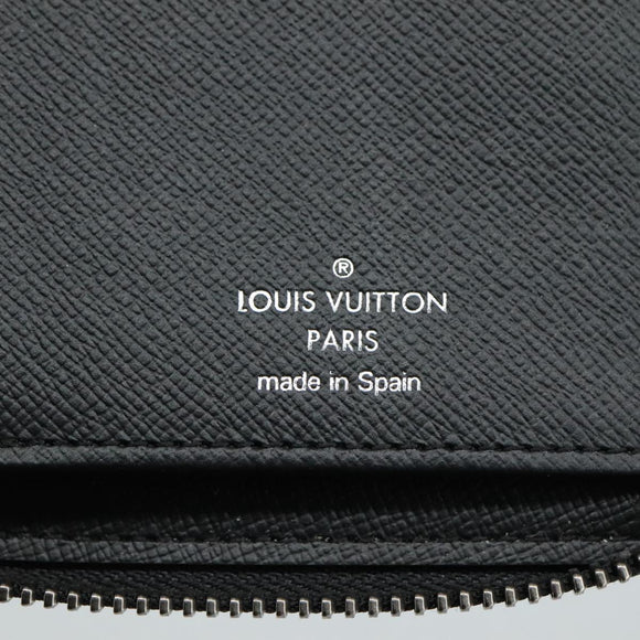 LOUIS VUITTON Monogram Eclipse Zippy Wallet Vertical Wallet M62295 Auth yk16188