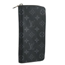 LOUIS VUITTON Monogram Eclipse Zippy Wallet Vertical Wallet M62295 Auth yk16188-1