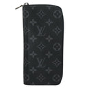 LOUIS VUITTON Monogram Eclipse Zippy Wallet Vertikal Geldbörse M62295 Auth yk16188-13