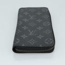 LOUIS VUITTON Monogram Eclipse Zippy Wallet Vertical Wallet M62295 Auth yk16188-6