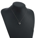 TIFFANY&Co. Eternal Circle Necklace Ag925 Silver tone Auth yk16202-1