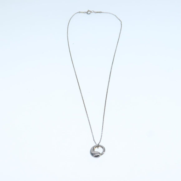 TIFFANY&Co. Eternal Circle Necklace Ag925 Silver tone Auth yk16202