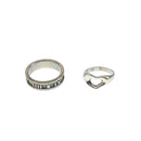 TIFFANY&Co. Ring Ag925 2Set Silver Auth yk16206-1