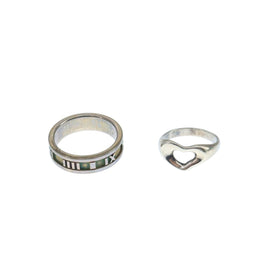 TIFFANY&Co. Ring Ag925 2Set Silver Auth yk16206