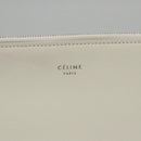CELINE Clutch Bag Leather Purple White Silver Auth yk16218-8