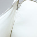 CELINE Clutch Bag Leather Purple White Silver Auth yk16218-12