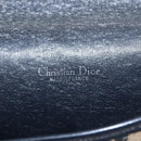 Christian Dior Trotter Canvas Hand Bag Navy Beige Gold Auth yk16224-16
