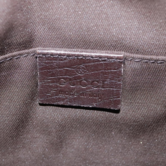 GUCCI GG Supreme Web Sherry Line Shoulder Bag Beige Silver 162910 Auth yk16237